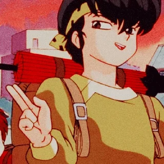😉 emoji Ranma 1/2 @pyrozochek Telegram sticker 3 of 109