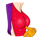 🍑 emoji Jessica Rabbit Telegram sticker 6 of 26