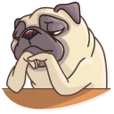 ☹️ emoji Pug Power Telegram sticker 24 of 35