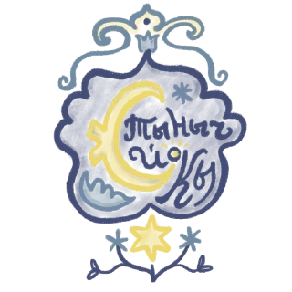 Sticker from tatar flowers ornament