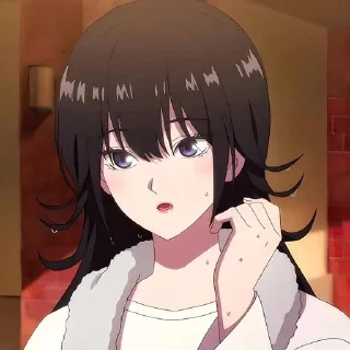 😦 emoji Причина полюбить её @anime_stickerr Telegram sticker 10 of 20