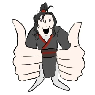 👍 emoji китайские чебзики Telegram sticker 3 of 7
