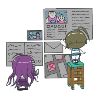 😄 emoji «°  .·•° .— Toko  Fukawa♡» Telegram sticker 14 of 56