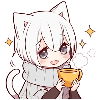 Sticker from Усталый котёнок @Nyasticks
