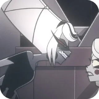 🎶 emoji БОЛЬШЕ ⇨ @CLOOBHUB КАРМИЛЛА ОТЕЛЬ ХАЗБИН HAZBIN Telegram sticker 21 of 33