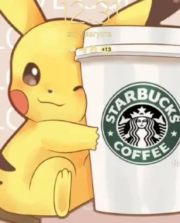 ☕️ emoji Пикачу от @sanswegq Telegram sticker 3 of 22