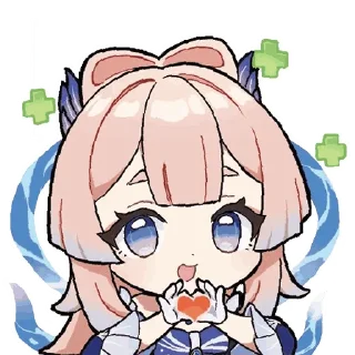 ❤️ emoji Genshin Collab @stickersMH Telegram sticker 14 of 39