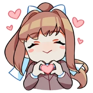 😍 emoji Monika♡♡ Telegram sticker 11 of 13