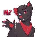 👋 emoji Stealth the fox Telegram sticker 1 of 28