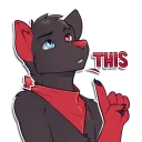 ☝️ emoji Stealth the fox Telegram sticker 23 of 28