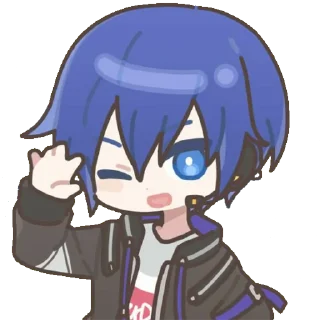 😄 emoji KAITO | VOCALOID Telegram sticker 6 of 116