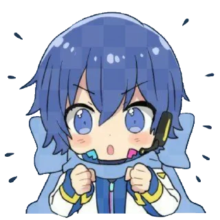 😯 emoji KAITO | VOCALOID Telegram sticker 16 of 116