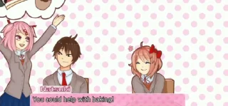 🌟 emoji Animation ddlc [ @mailieeeee ] Telegram sticker 9 of 38