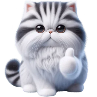 👍 emoji Милый пушистик @Nyasticks Telegram sticker 16 of 35
