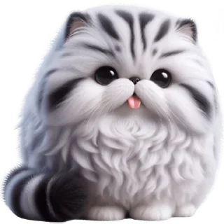 😛 emoji Милый пушистик @Nyasticks Telegram sticker 1 of 35