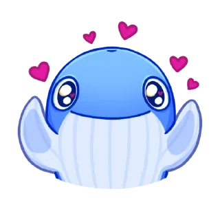 😍 emoji TON WHALE Telegram sticker 17 of 23