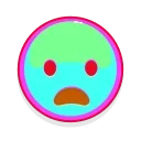 😦 emoji Rainbow emoji Telegram sticker 6 of 25