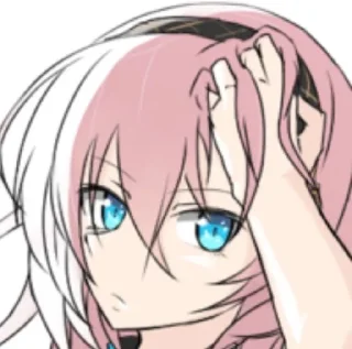 😐 emoji Luka, Megurine Luka Telegram sticker 18 of 113
