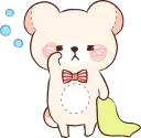 💤 emoji Bear's mau mau :: @line_stickers Telegram sticker 11 of 80