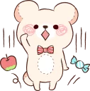 ✋ emoji Bear's mau mau :: @line_stickers Telegram sticker 9 of 80