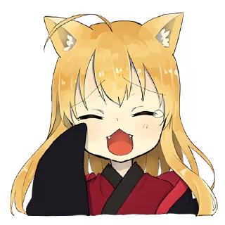 🙂 emoji Лисичка-тян @nyasticks Telegram sticker 21 of 41