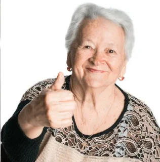 Sticker from стоковые бабушки