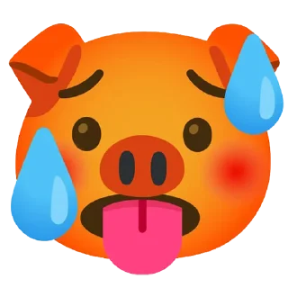 🥵 emoji Pig wrld Telegram sticker 24 of 28