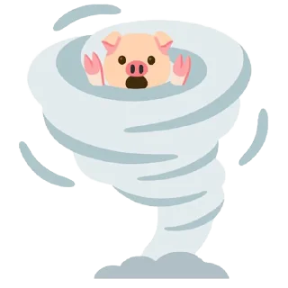 🌪 emoji Pig wrld Telegram sticker 13 of 28