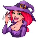 👋 emoji Morgana the Witch Telegram sticker 5 of 25