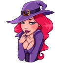☺️ emoji Morgana the Witch Telegram sticker 12 of 25