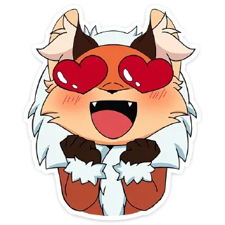 😍 emoji Лиса Алиса :: @stickroom Telegram sticker 6 of 48