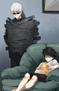 👨‍👦 emoji Магическая битва rofl Telegram sticker 19 of 51