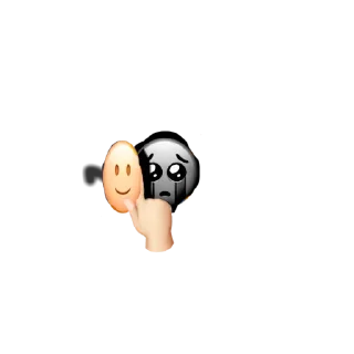 🥺 emoji Чёрные стикеры - @stickerRu_bot Telegram sticker 15 of 35