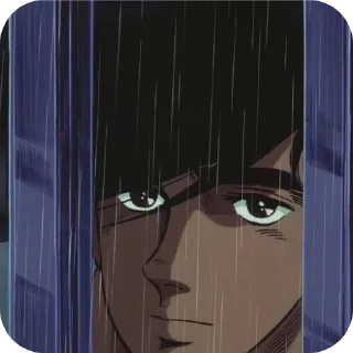 😔 emoji Ashita no Joe by @slivacch Telegram sticker 8 of 30