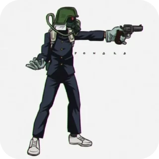 👍 emoji Противогазовый гад Telegram sticker 11 of 25