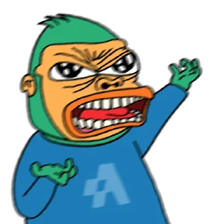 🤬 emoji Ape Terminal Telegram sticker 14 of 53