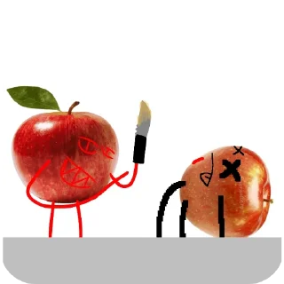 👍 emoji Яблоко Яблоков Telegram sticker 24 of 52
