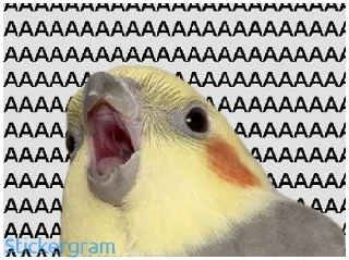 😧 emoji Какой же ты ущерб мать моя попугай Telegram sticker 2 of 52