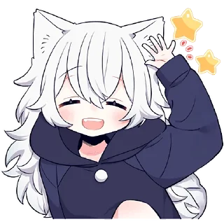 Sticker from Белая волчица @Nyasticks