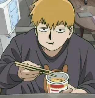 🍜 emoji mob psycho 100 Telegram sticker 7 of 38