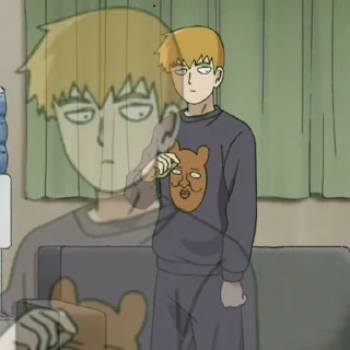 🫤 emoji mob psycho 100 Telegram sticker 11 of 38