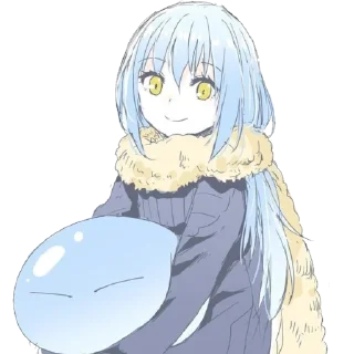 ☺️ emoji Римуру слизь ~ @stikers_animeLove Telegram sticker 20 of 50