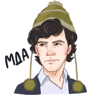 😏 emoji Шерлок Telegram sticker 10 of 16