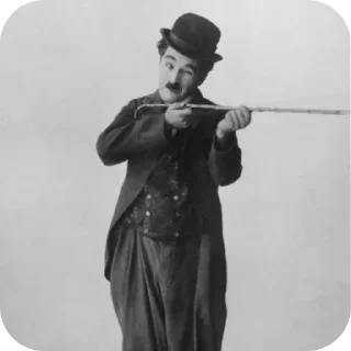 Sticker from Charlie Chaplin