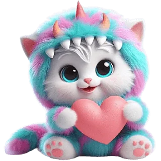 Sticker from Пушистые монстры 2 @Nyasticks