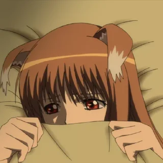 😪 emoji Spice and Wolf | Ookami to Koushinryou Telegram sticker 20 of 30