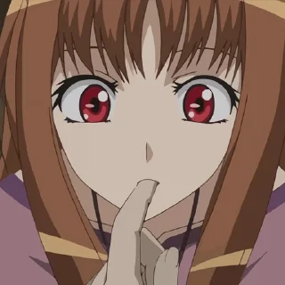 😶 emoji Spice and Wolf | Ookami to Koushinryou Telegram sticker 9 of 30