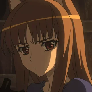 😠 emoji Spice and Wolf | Ookami to Koushinryou Telegram sticker 1 of 30