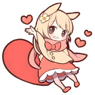 ❤️ emoji Сладкий зайчик 2 @nyasticks Telegram sticker 15 of 41