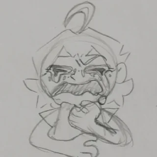 😭 emoji кочерыжка Telegram sticker 11 of 31